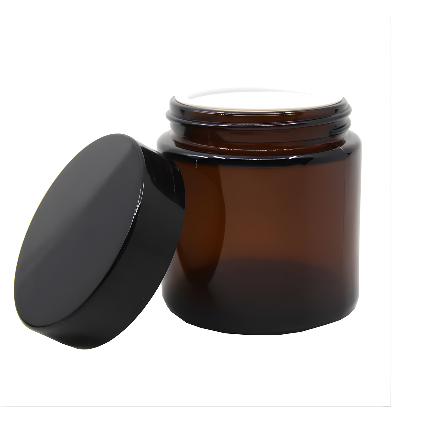 100ml amber glass jar cosmetic container australia