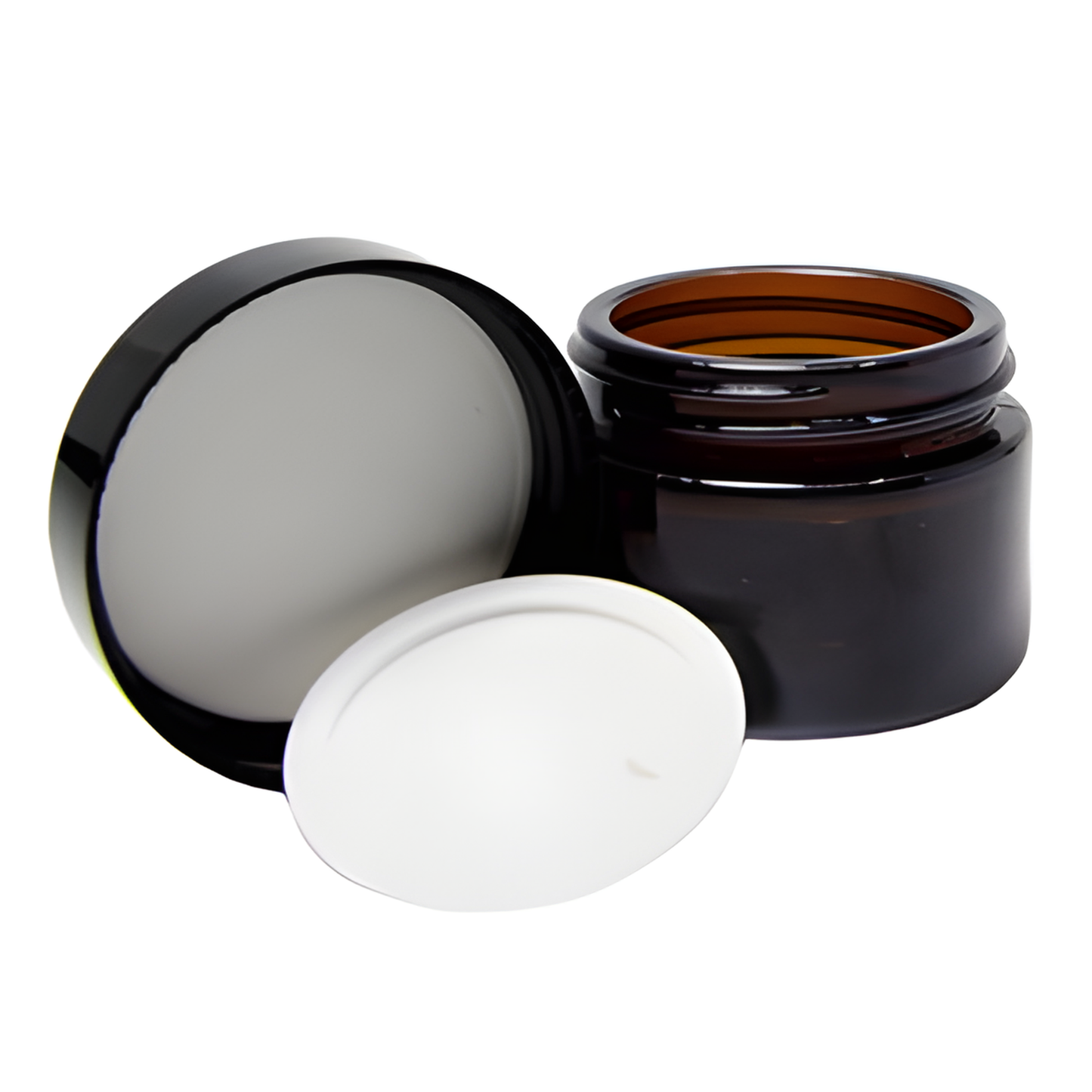 50ml amber glass jar cosmetic container australia