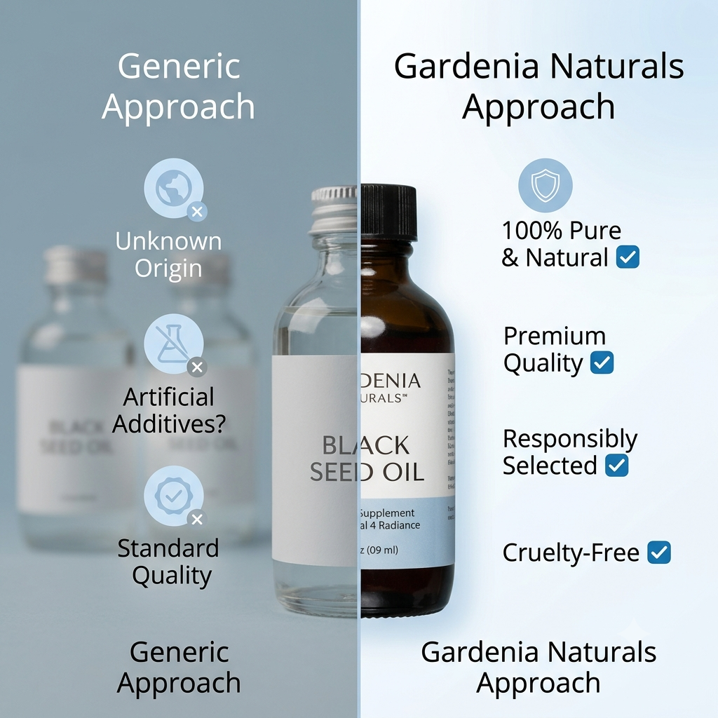 Black Seed Oil (Nigella sativa) – Pure Cold-Pressed Black Cumin Seed Oil for Wellness & Skin
