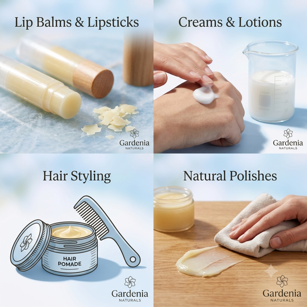 Carnauba Wax NF Flakes Hard Vegan Wax for HighGloss Balms Polishes - Natural ingredient for professional and DIY cosmetic use