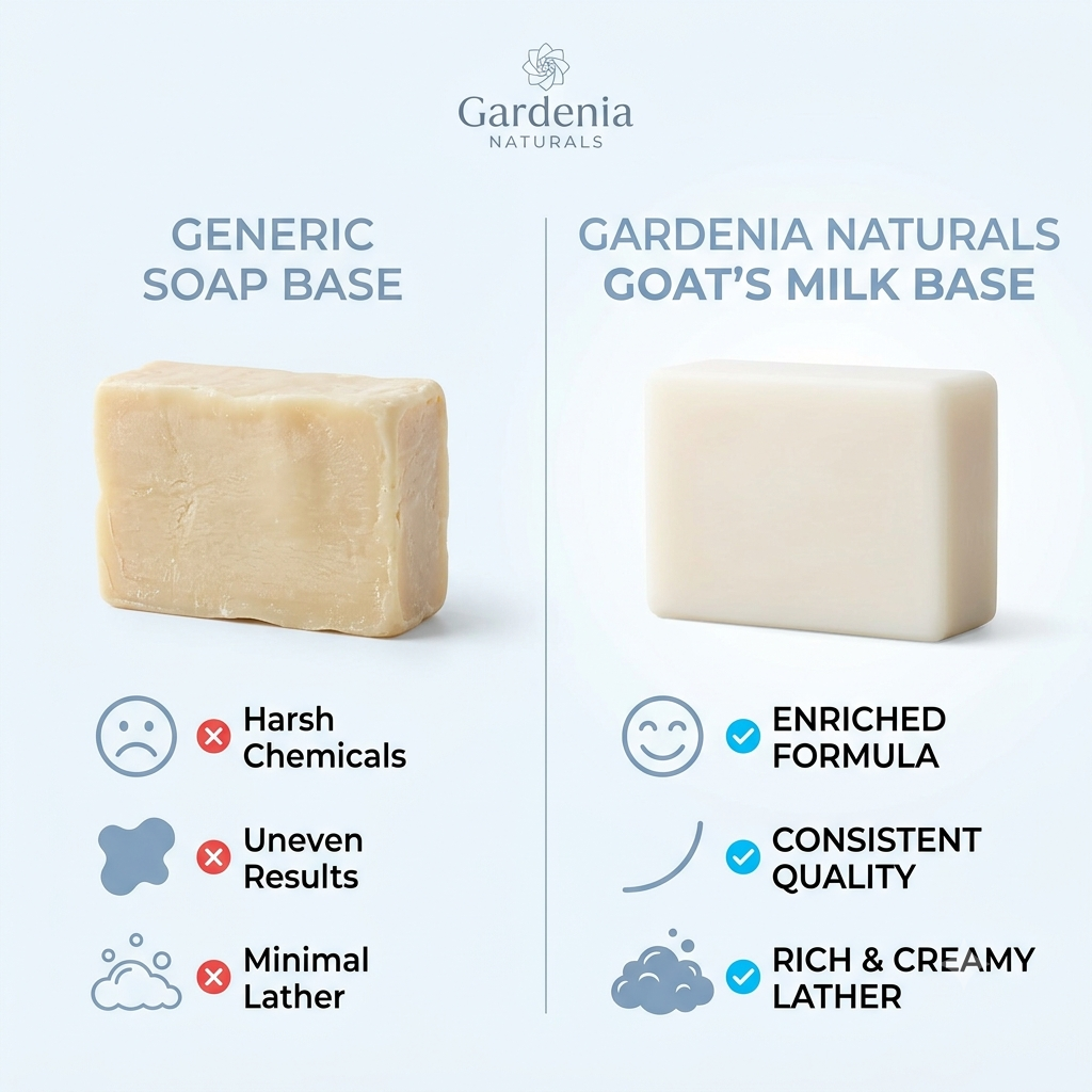 Goats Milk Melt Pour Soap Base Gentle Nourishing Soap Base - Premium melt and pour soap base for DIY soap making