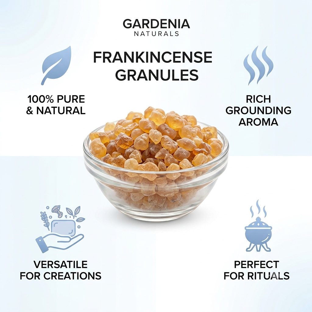 Frankincense Granules Pure Aromatic Tears for Incense Infusions - Natural ingredient for professional and DIY cosmetic use