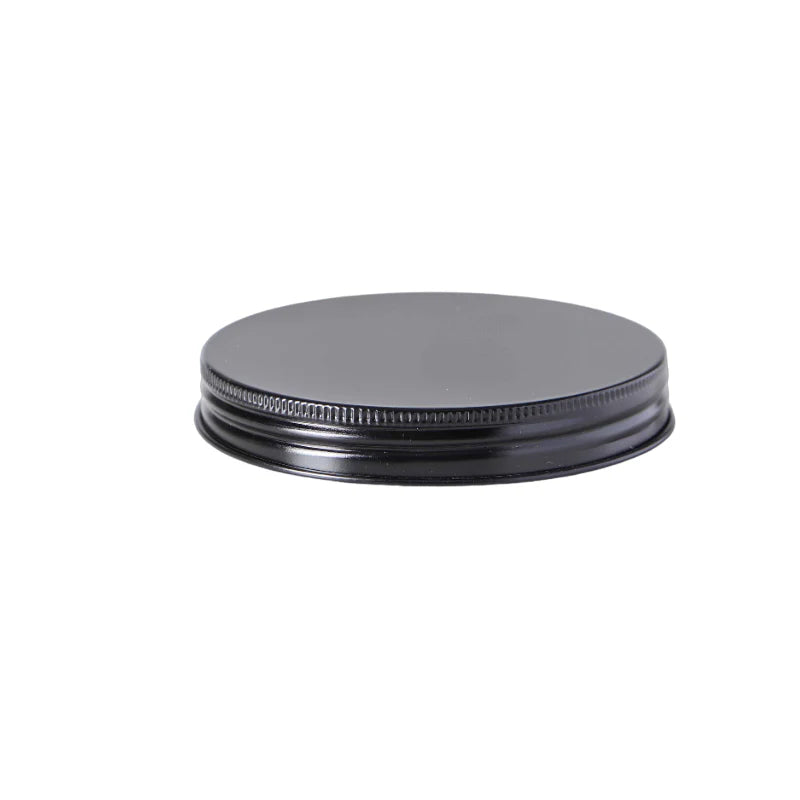 Black Aluminium Lid for 400ml Glass Jar | Premium Screw Cap
