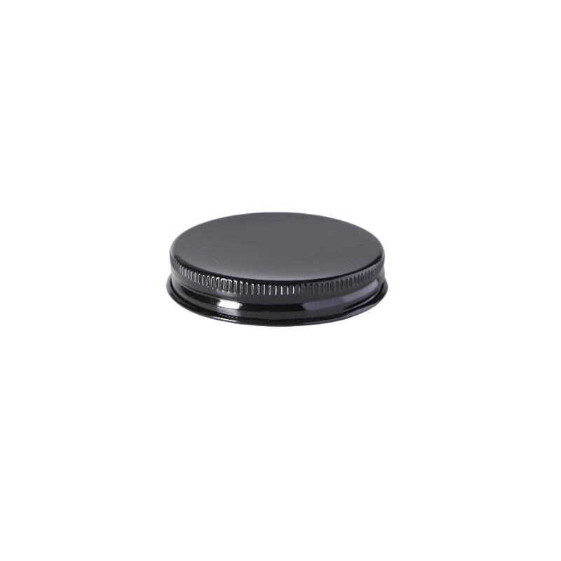 Black Aluminium Lid โ 100ml Glass Jar
