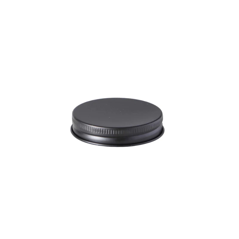Matt Black Aluminium Lid for 100ml Glass Jar