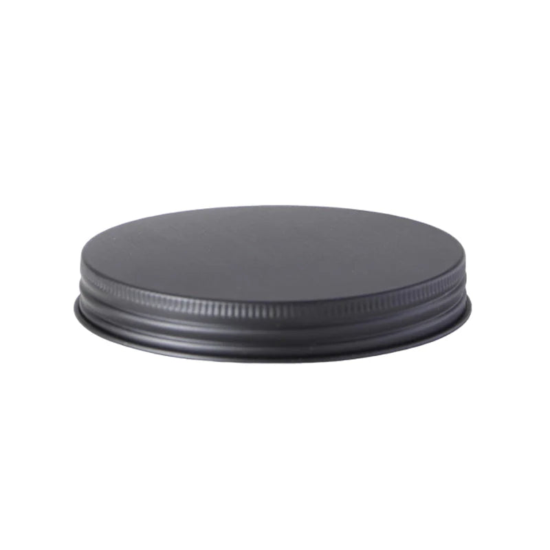 Matt Black Lid for 400ml Amber Candle Jar | Recyclable Aluminium | Bulk Pricing