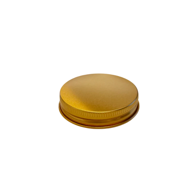 Gold Aluminium Lid for 100ml Glass Jar | Premium Candle & Cosmetic Lid