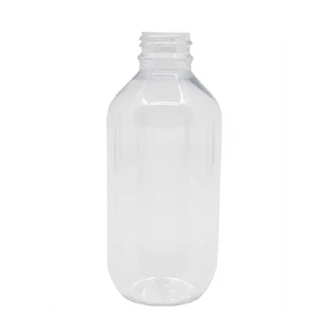 200ml high-clarity clear PET plastic bottle without cap for room sprays, body lotions, and hair care products.