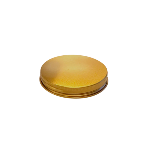 Gold Aluminium Lid for 250ml Glass Jar | Premium Screw Cap