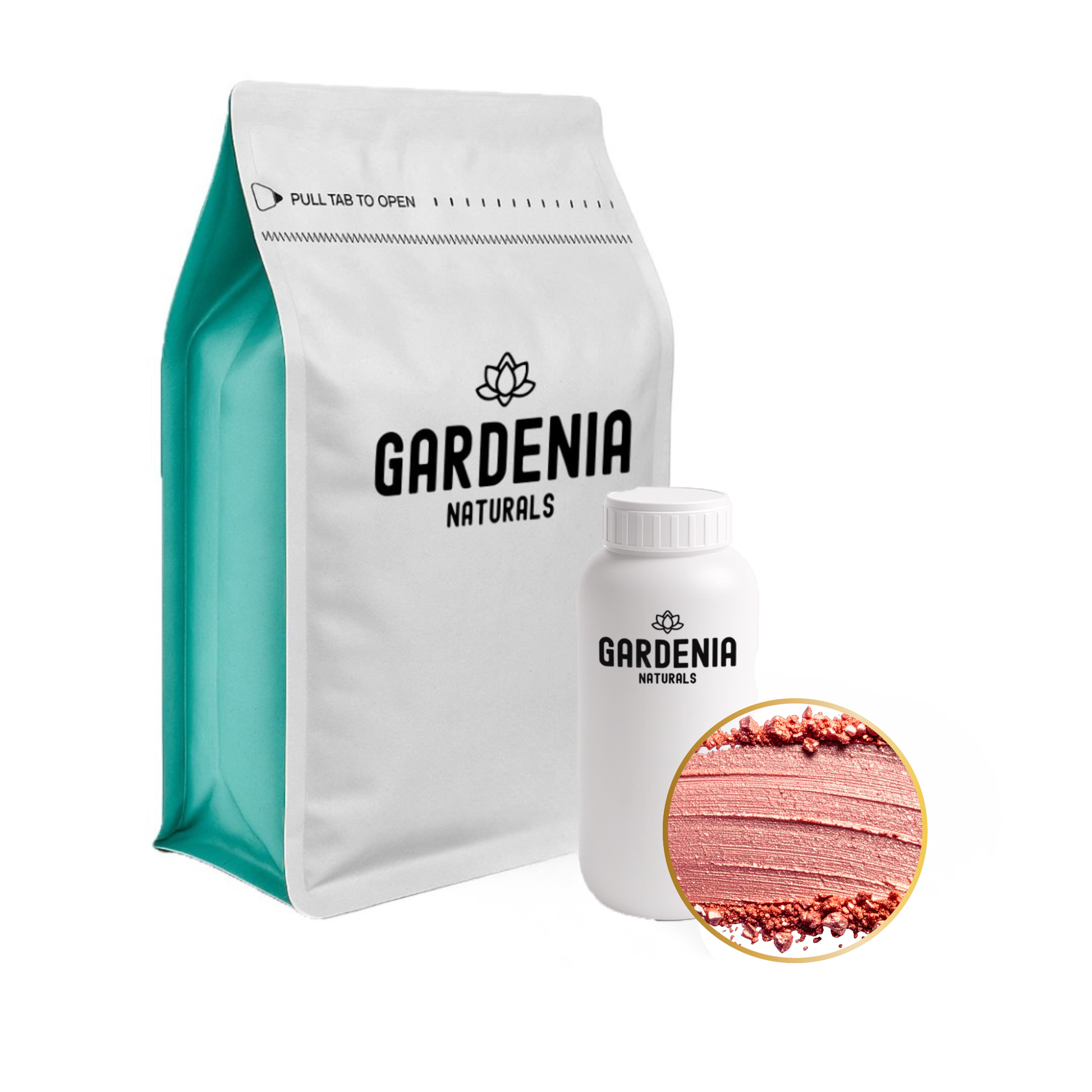 Rose Gold Mica Powder Pearlescent Metallic Pigment for DIY Makeup Crafts - Natural shimmer mica powder pigment for cosmetics and soap