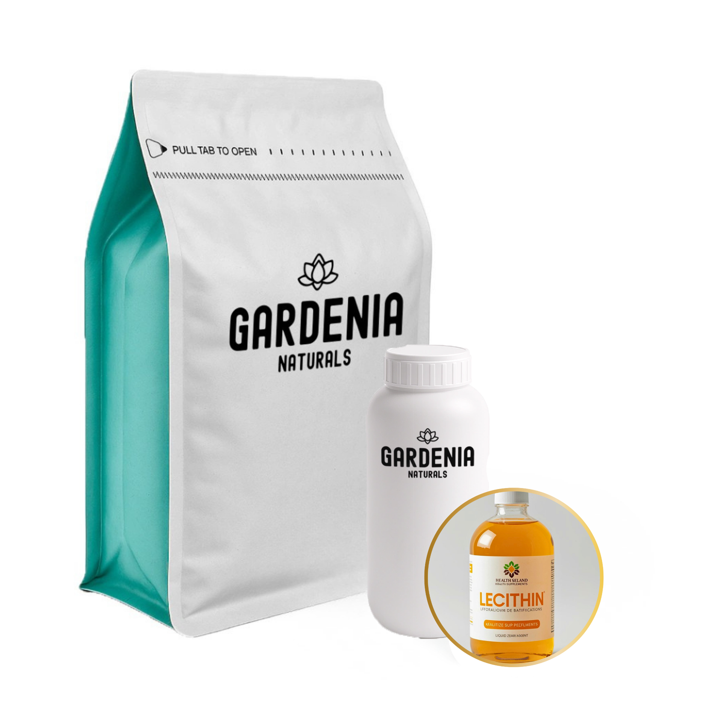 Lecithin Natural Food Cosmetic Emulsifier and Texture Improver - Natural ingredient for professional and DIY cosmetic use