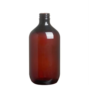 500ml extra large amber glass bottle without cap for bulk essential oils, eco-friendly cleaning sprays, and apothecary storage.
