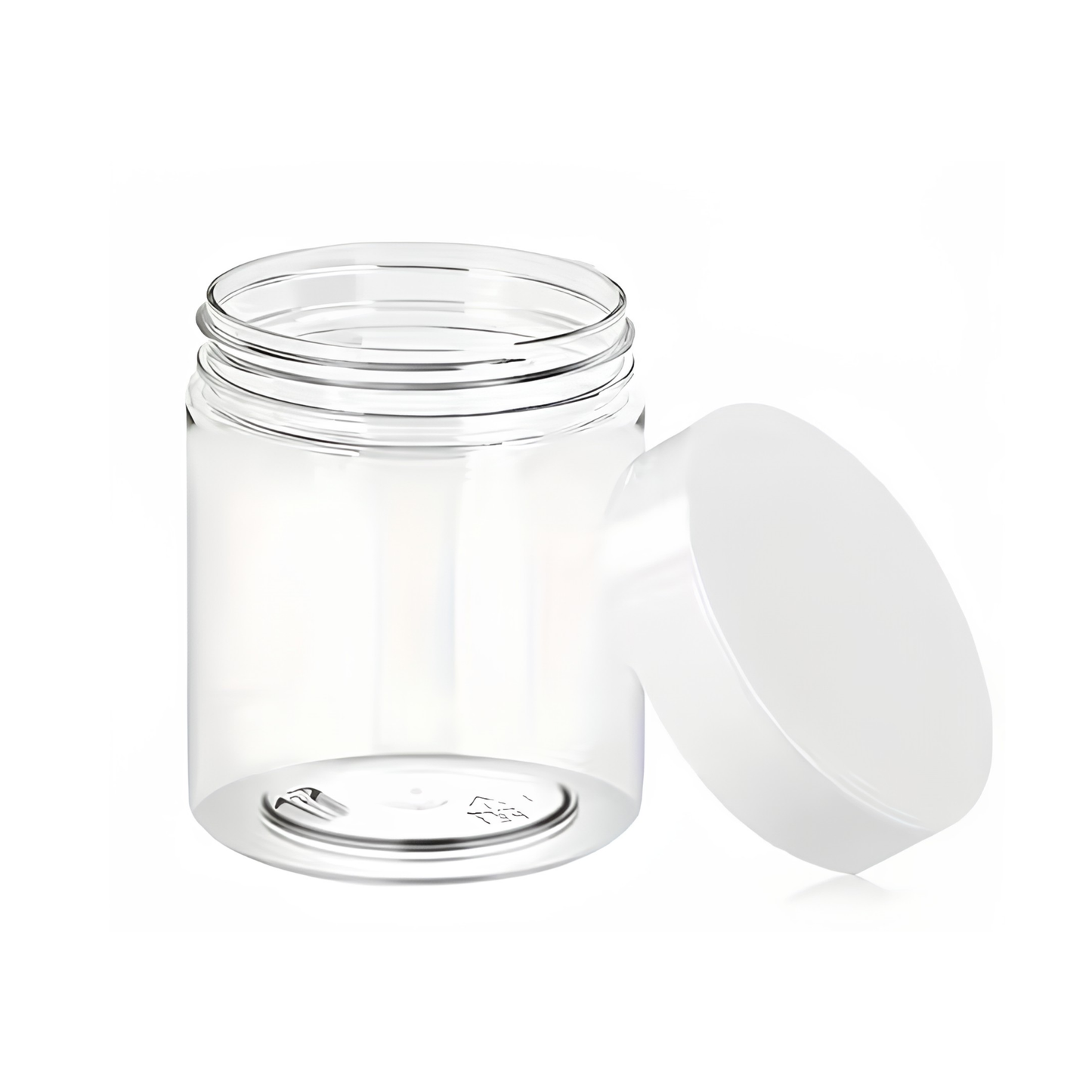 300ml Clear Plastic Jar with Lid - Cosmetic Storage Container