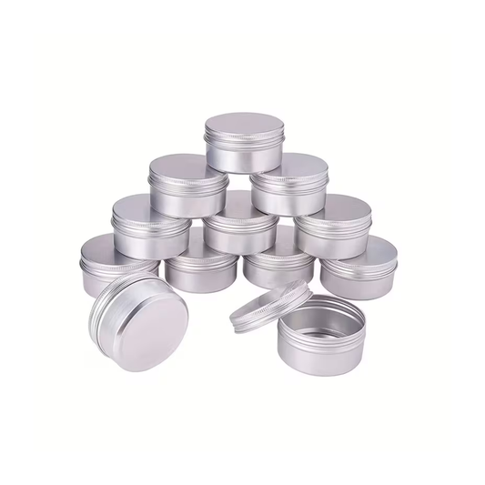 10g Aluminum Tin Jar with Screw Lid - Cosmetic Balm Container