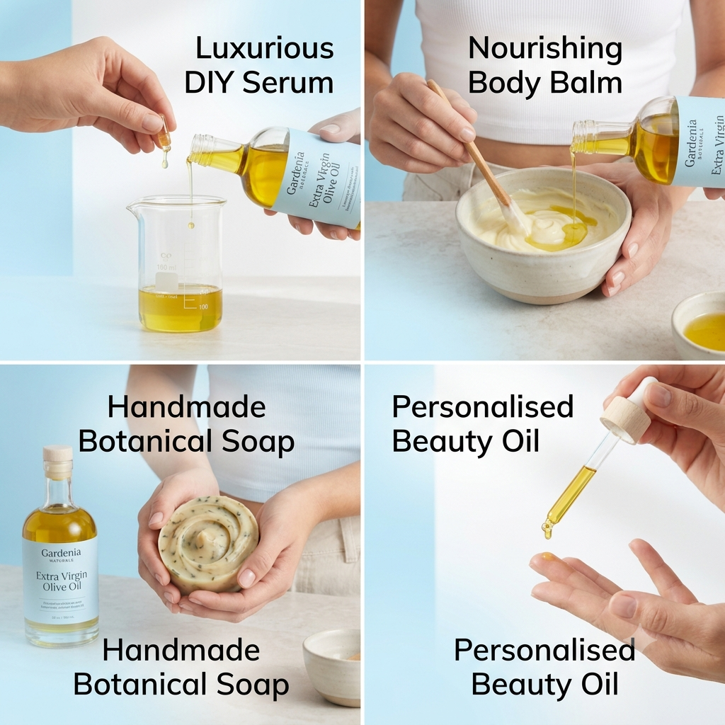 Olive Extra Virgin Oil (Olea europaea) – Premium Cold-Pressed Extra Virgin Olive Oil for Rich Skincare