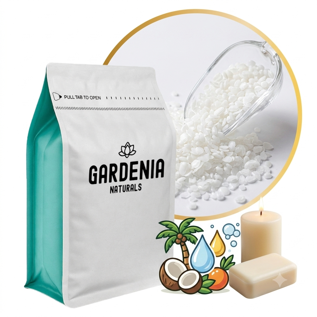 Stearic Acid Natural Thickener Hardener for Soap Lotions - Natural ingredient for professional and DIY cosmetic use