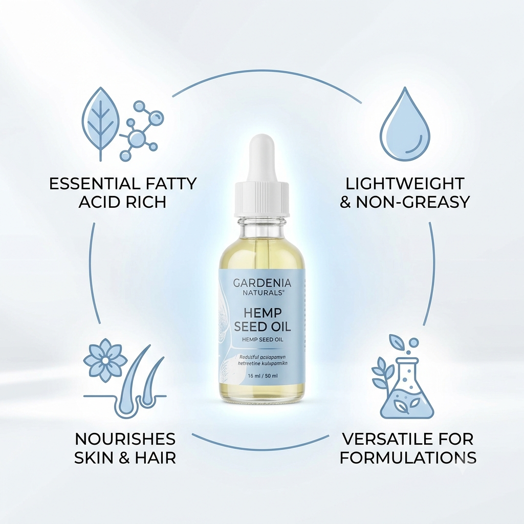Hemp Seed Oil – Nutrient-Dense Hemp Seed Oil for Calming Redness & Skin Nutrition