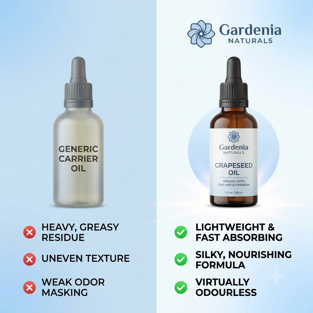 Grapeseed Oil (Vitis vinifera) – Non-Greasy Grapeseed Oil for Face Massage & Astringent Skincare