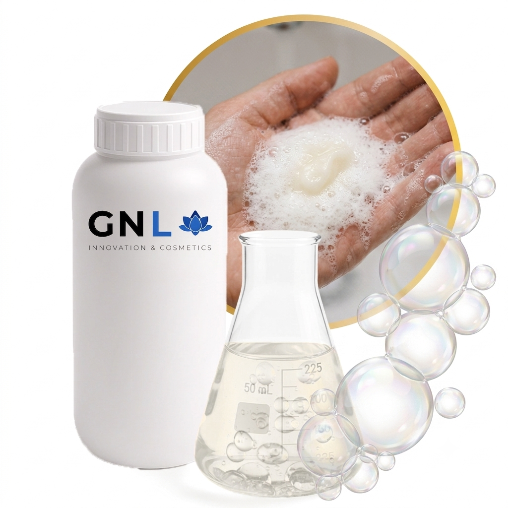 SLES Sodium Lauryl Ether Sulphate HighFoam Liquid Surfactant for Body Wash Soap - Natural ingredient for professional and DIY cosmetic use