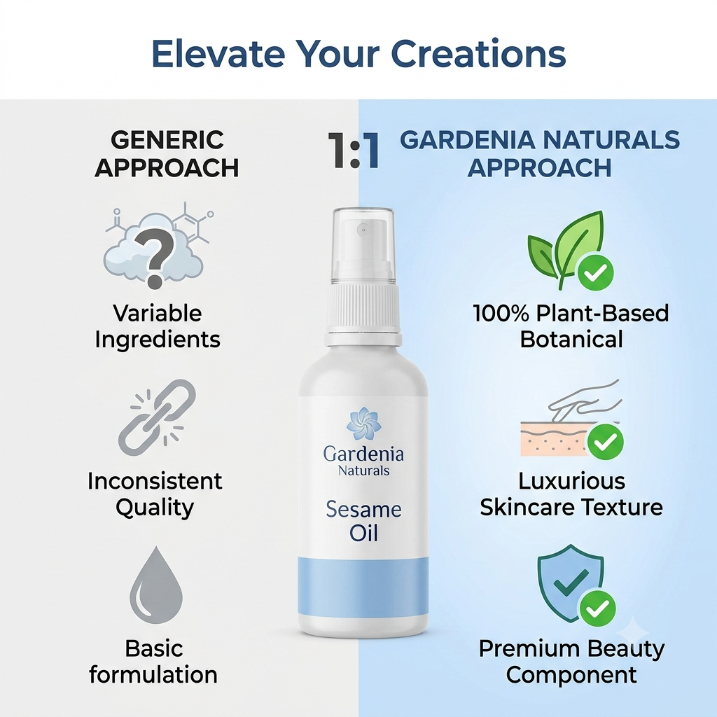Sesame Oil (Sesamum indicum) – Warming Sesame Seed Oil for Ayurvedic Massage & Skin Protection