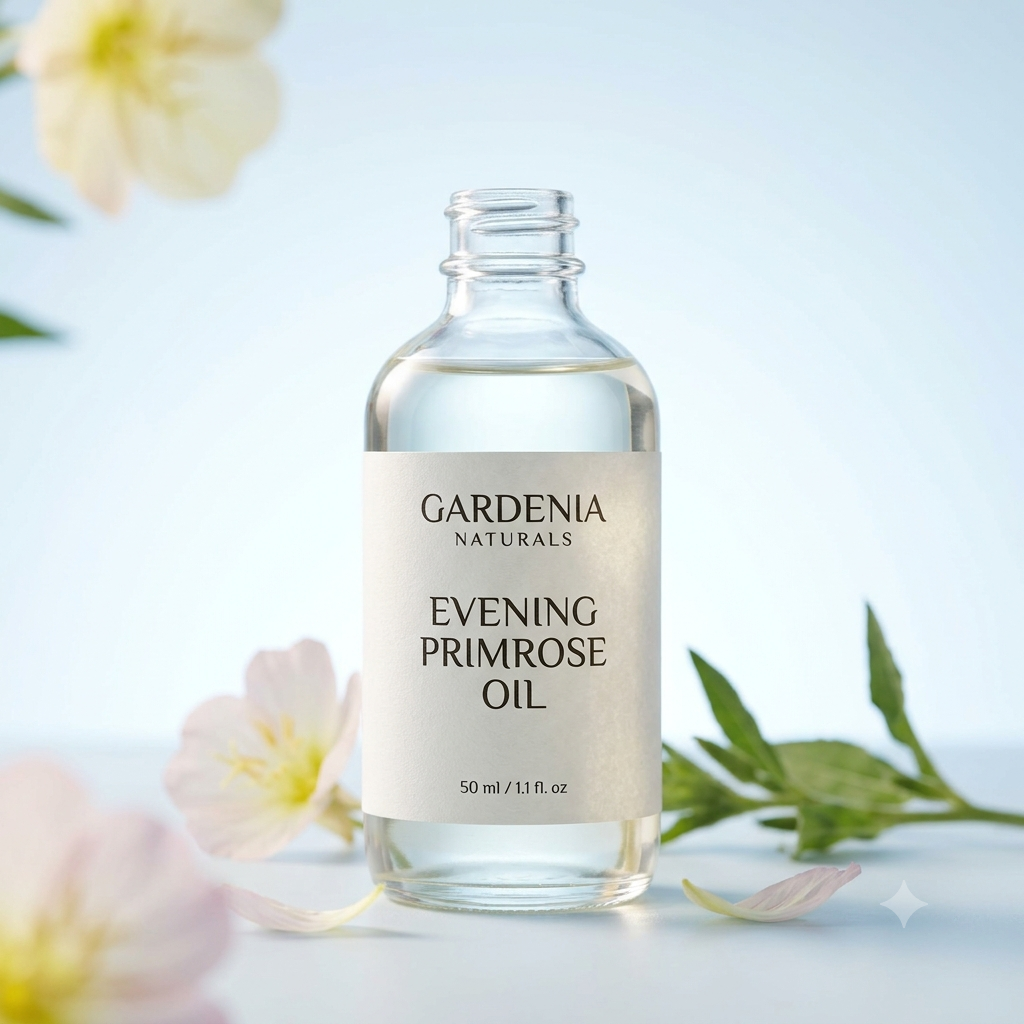 Evening Primrose Oil (Oenothera biennis) – Omega-6 Rich Evening Primrose Oil for Hormonal Skin Balance