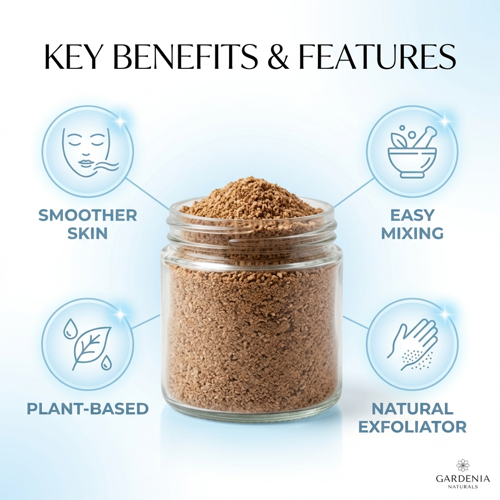 Walnut Shell Abrasive Fine Botanical Exfoliant for Face Foot Scrub - Natural ingredient for professional and DIY cosmetic use