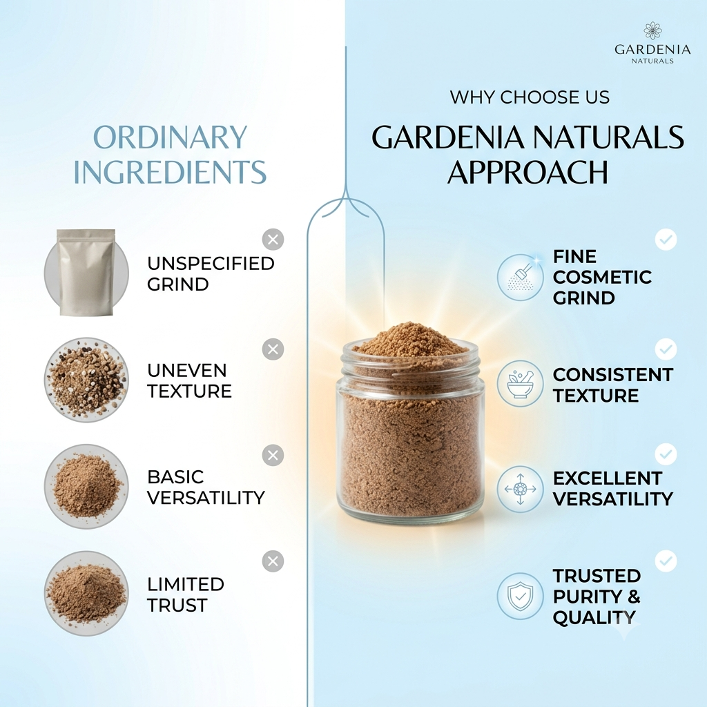 Walnut Shell Abrasive Fine Botanical Exfoliant for Face Foot Scrub - Natural ingredient for professional and DIY cosmetic use