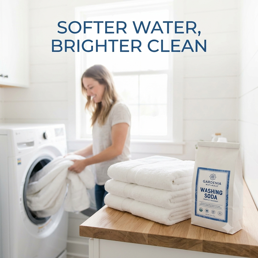 Washing Soda Sodium Carbonate Natural Laundry Booster HeavyDuty Cleaner - Natural ingredient for professional and DIY cosmetic use