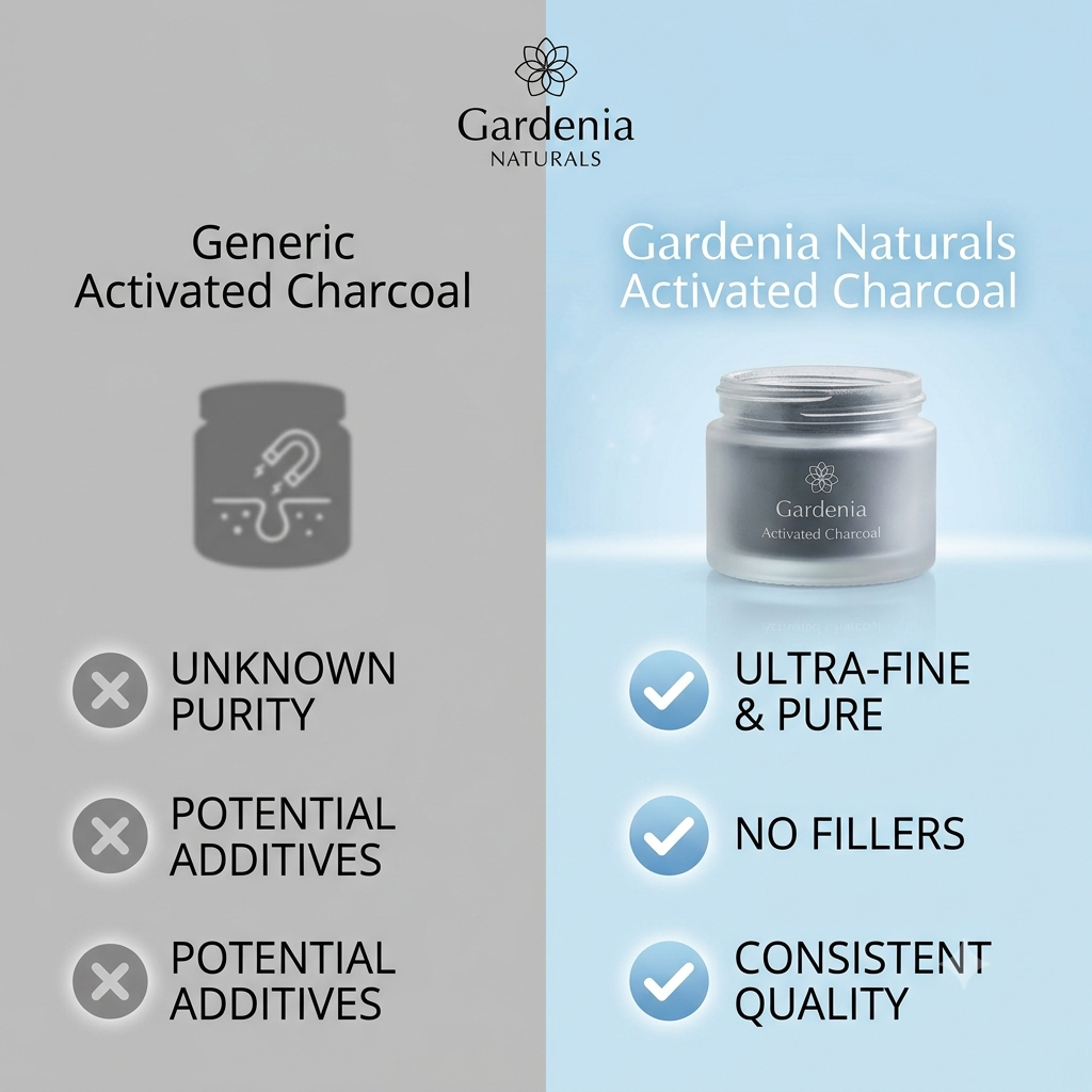 Activated Charcoal Detoxifying Cosmetic Grade for Face Masks Teeth Whitening - Natural ingredient for professional and DIY cosmetic use