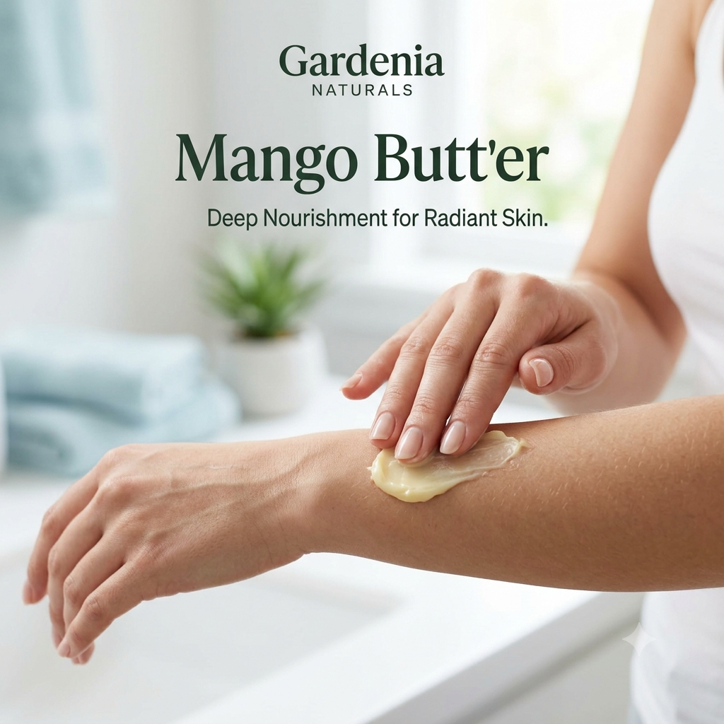 Mango Butter Refined Creamy Moisturizer for Body Butters Hair Care - Unscented natural cosmetic base cream for skincare formulations