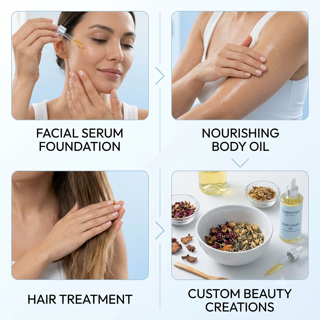 Sunflower Oil (Helianthus annus) – Multipurpose Sunflower Oil for Healing Balms & Infusions