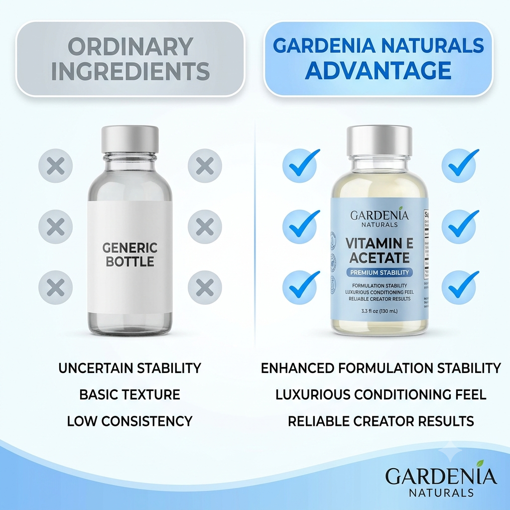 Vitamin E Acetate Stable Antioxidant Active for Skincare - Natural ingredient for professional and DIY cosmetic use
