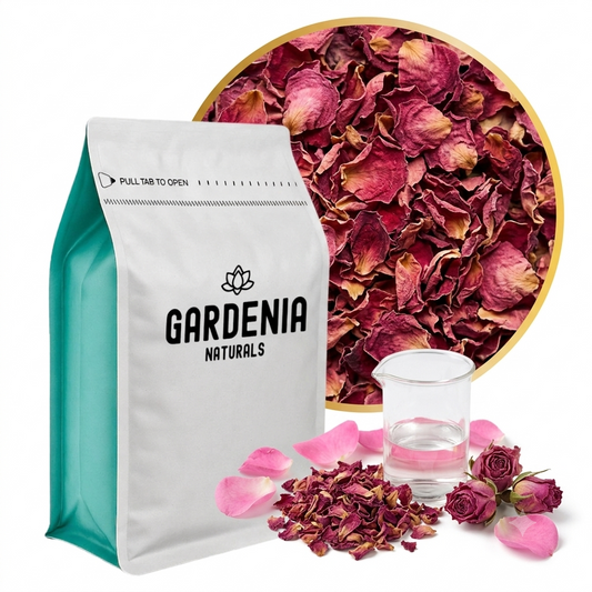 Rose Petals Fragrant Red Petals for Bath Soaks Tea Soap Decoration - Natural ingredient for professional and DIY cosmetic use