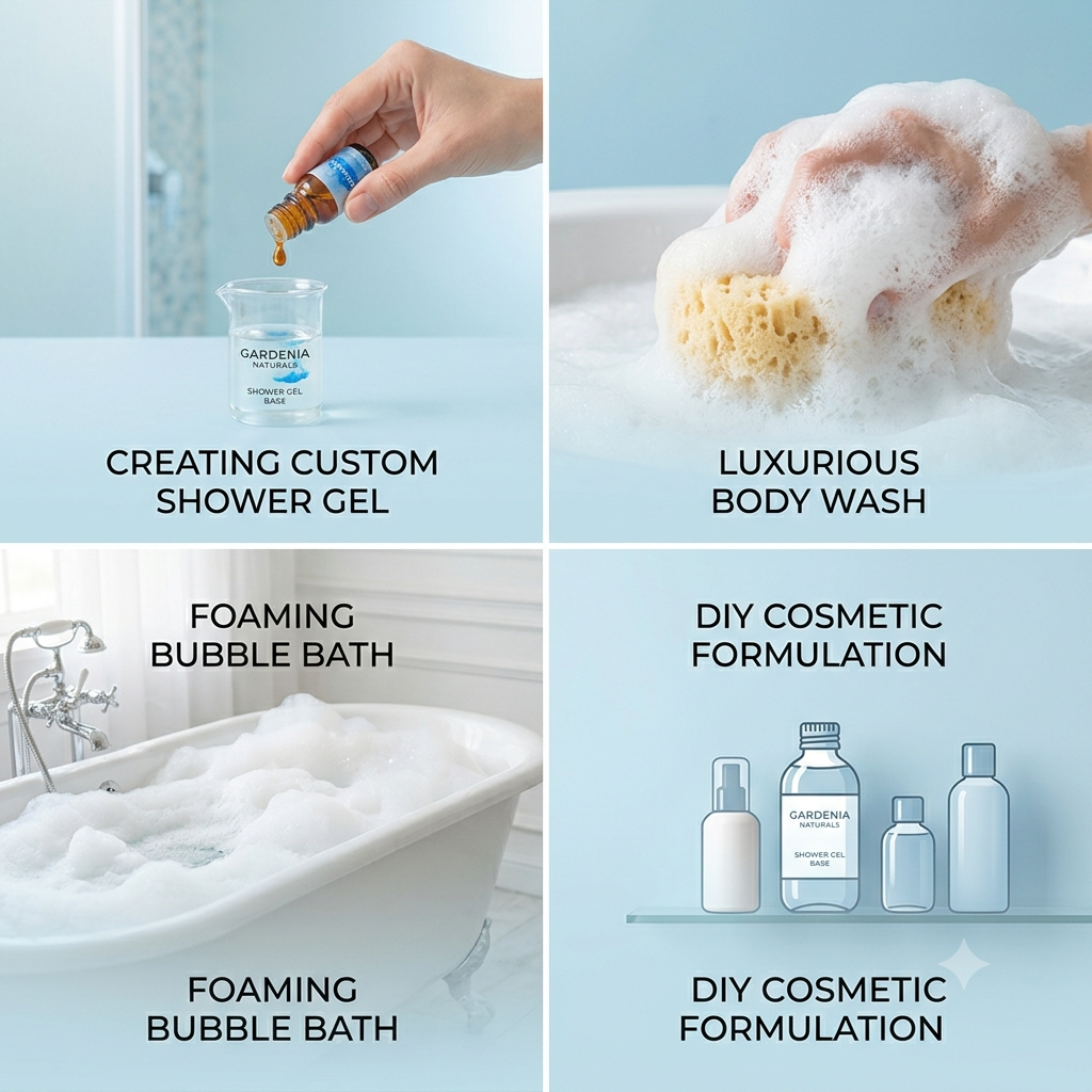 Shower Gel Natural Unscented Gentle Cleansing Base - Natural ingredient for professional and DIY cosmetic use