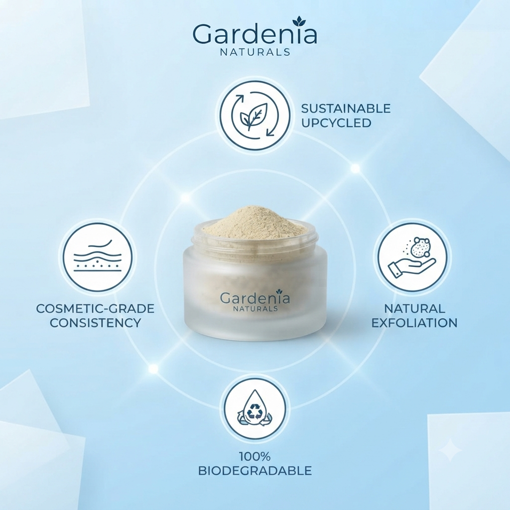 Olive Pit Powder Fine Ground Scrub Ingredient for Face Body - Natural ingredient for professional and DIY cosmetic use