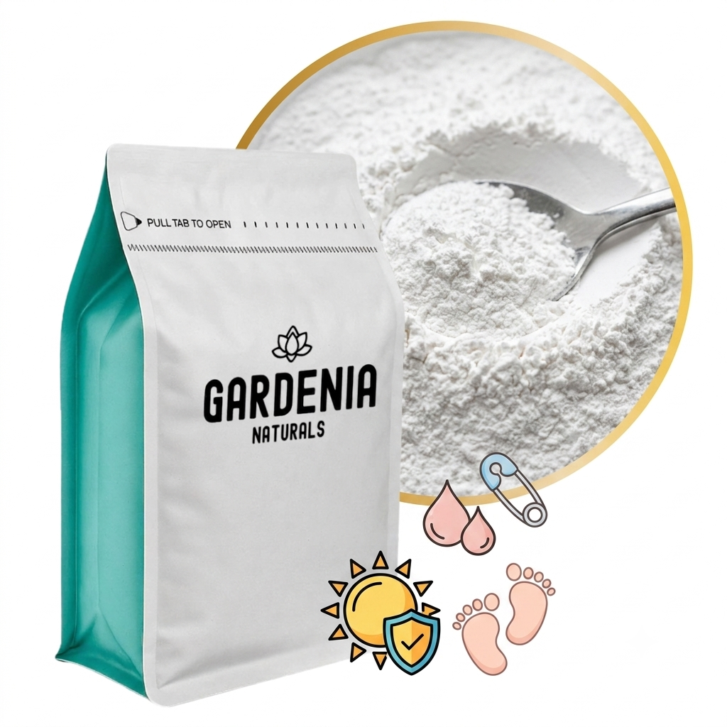 Zinc Oxide BP Grade Powder Natural Skin Protectant for Sunscreen Diaper Creams - Unscented natural cosmetic base cream for skincare formulations