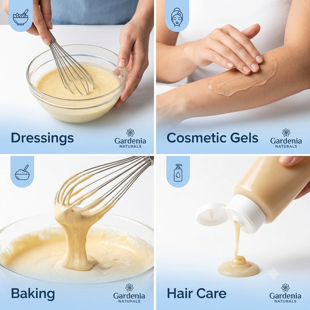 Guar Gum PlantBased Thickener Stabilizer for Food Cosmetics - Natural ingredient for professional and DIY cosmetic use