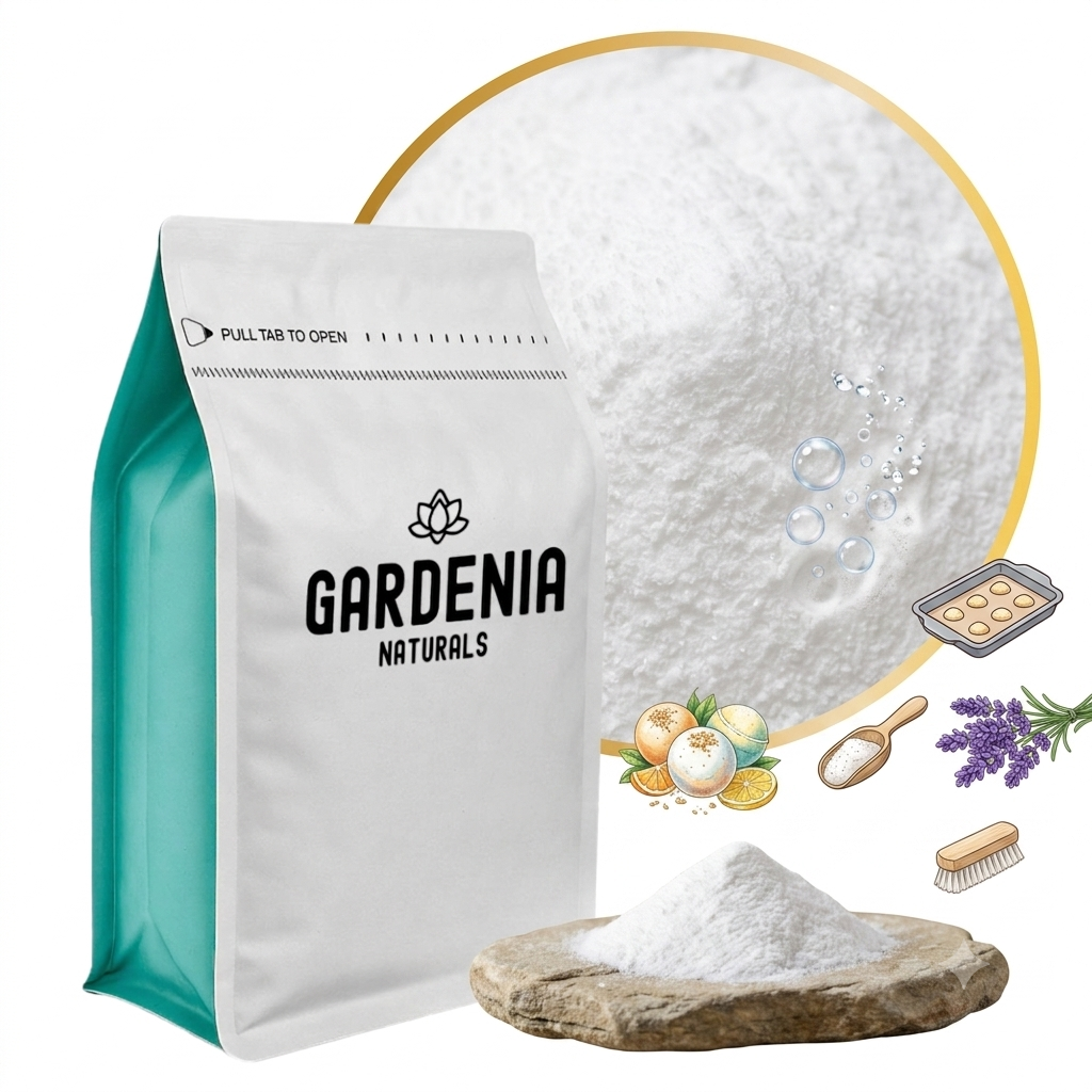 Sodium Bicarbonate FoodGrade Baking Soda for Bath Bombs Cleaning - Natural ingredient for professional and DIY cosmetic use