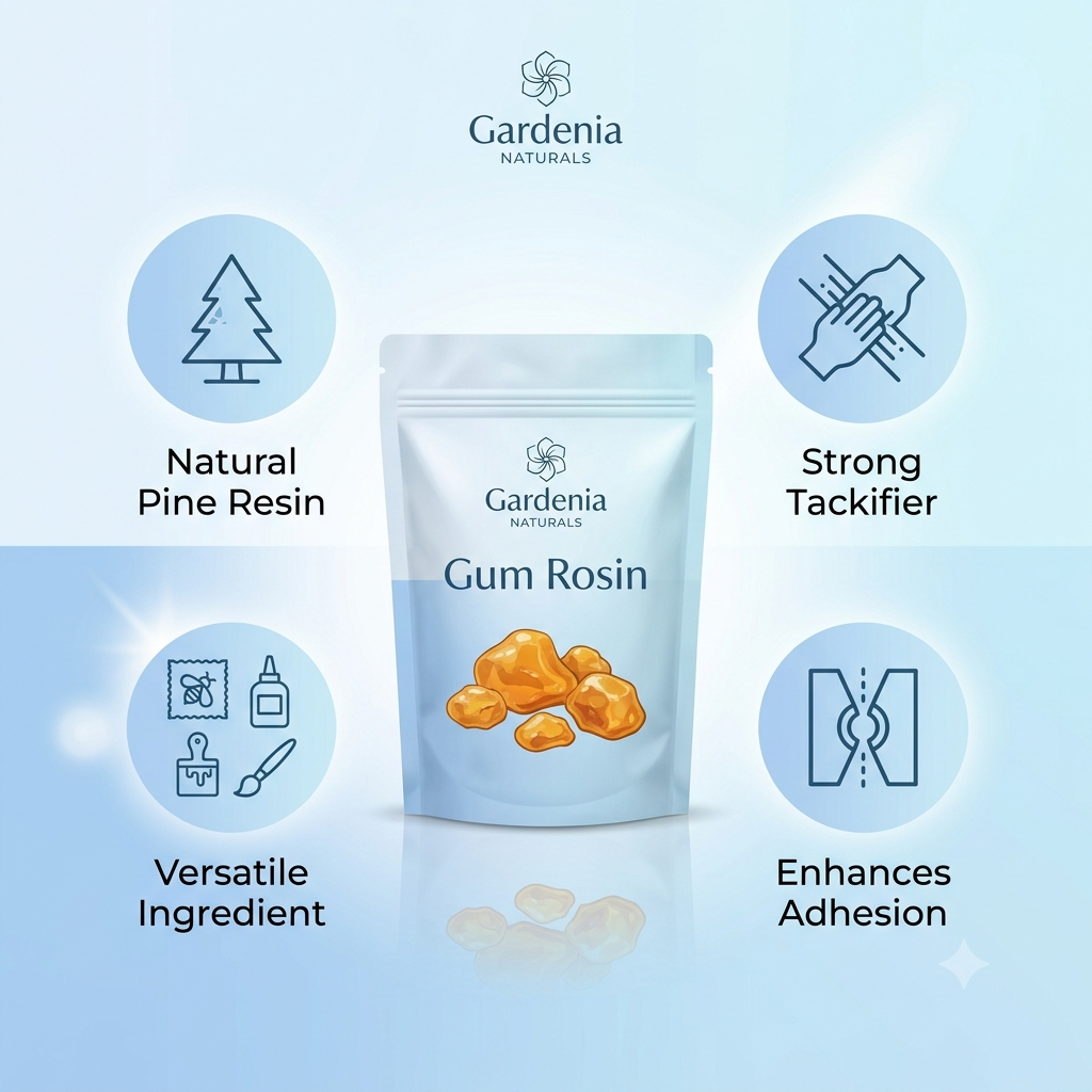 Gum Rosin Premium Tackifier for Beeswax Wraps Sports Grip - Natural ingredient for professional and DIY cosmetic use