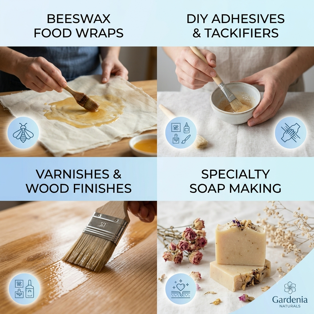 Gum Rosin Premium Tackifier for Beeswax Wraps Sports Grip - Natural ingredient for professional and DIY cosmetic use