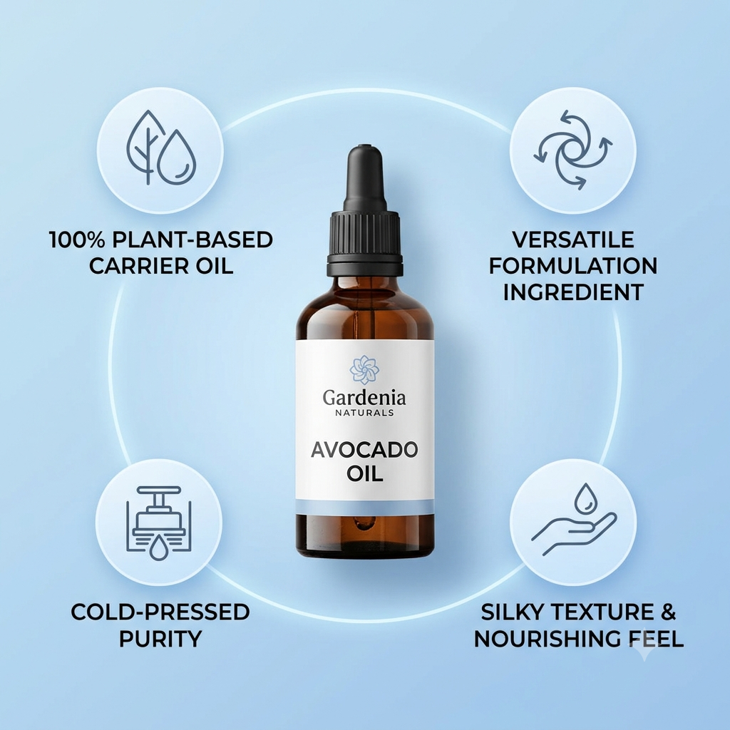 Avocado Virgin Oil (Persea americana) – Nutrient-Rich Virgin Avocado Oil for Intense Skin Repair