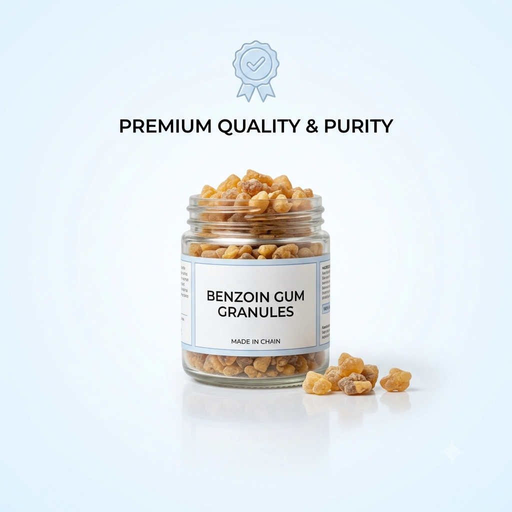 Benzoin Gum Granules Aromatic Resin for Incense Fixative for Perfumery - Natural ingredient for professional and DIY cosmetic use