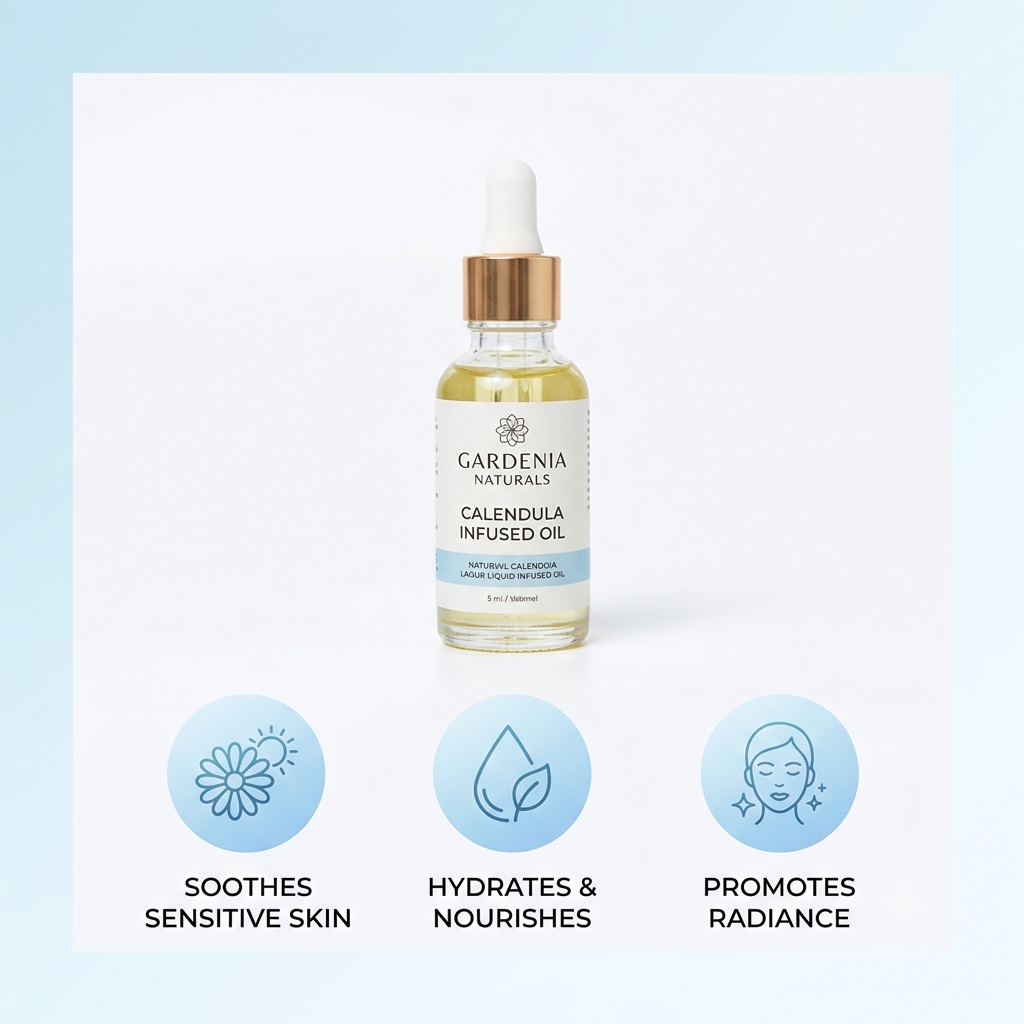 Calendula Infused Oil – Gentle Calendula Flower Infusion for Soothing Irritated Skin