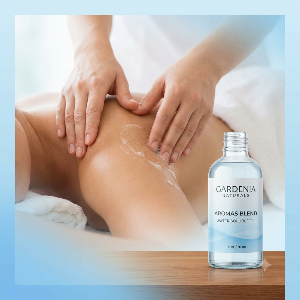 Aromas Blend Water Soluble Oil – Easy-Rinse Aromatic Massage Oil for Professional Spa Use