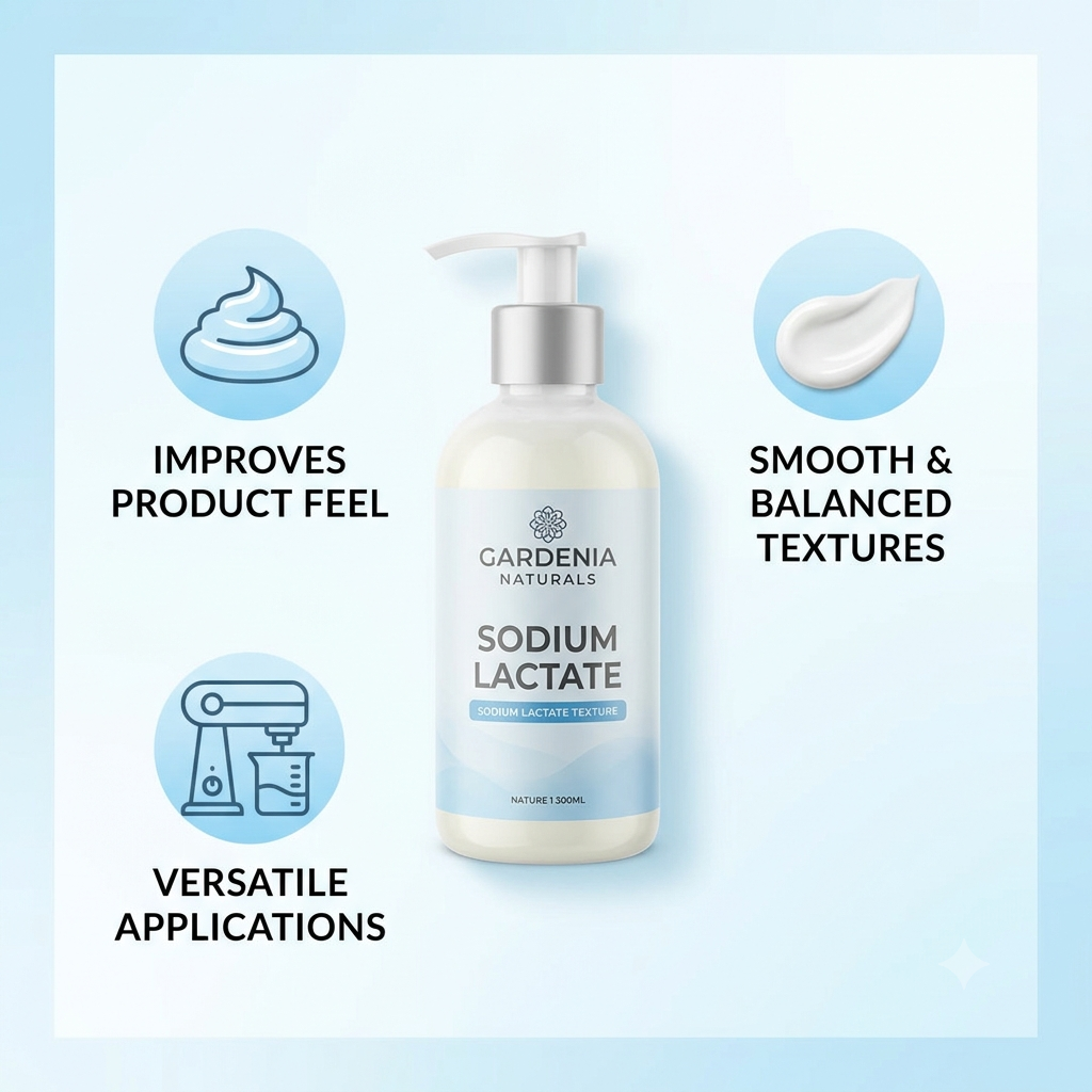 Sodium Lactate Natural Humectant Hardening Agent for Cold Process Soap - Natural ingredient for professional and DIY cosmetic use