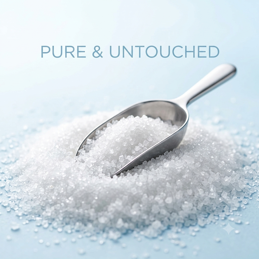Dead Sea Salt Fine Natural Exfoliating Salt for Body Scrubs Facial Polishes - Mineral-rich natural bath salt for relaxation and detox