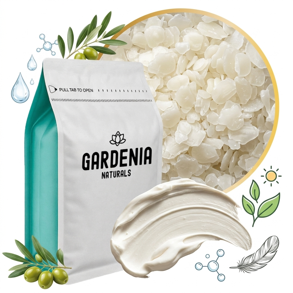Olivem 1000 MB Natural Emulsifier ECOCERT Certified PlantBased Wax for Lotions - Natural ingredient for professional and DIY cosmetic use