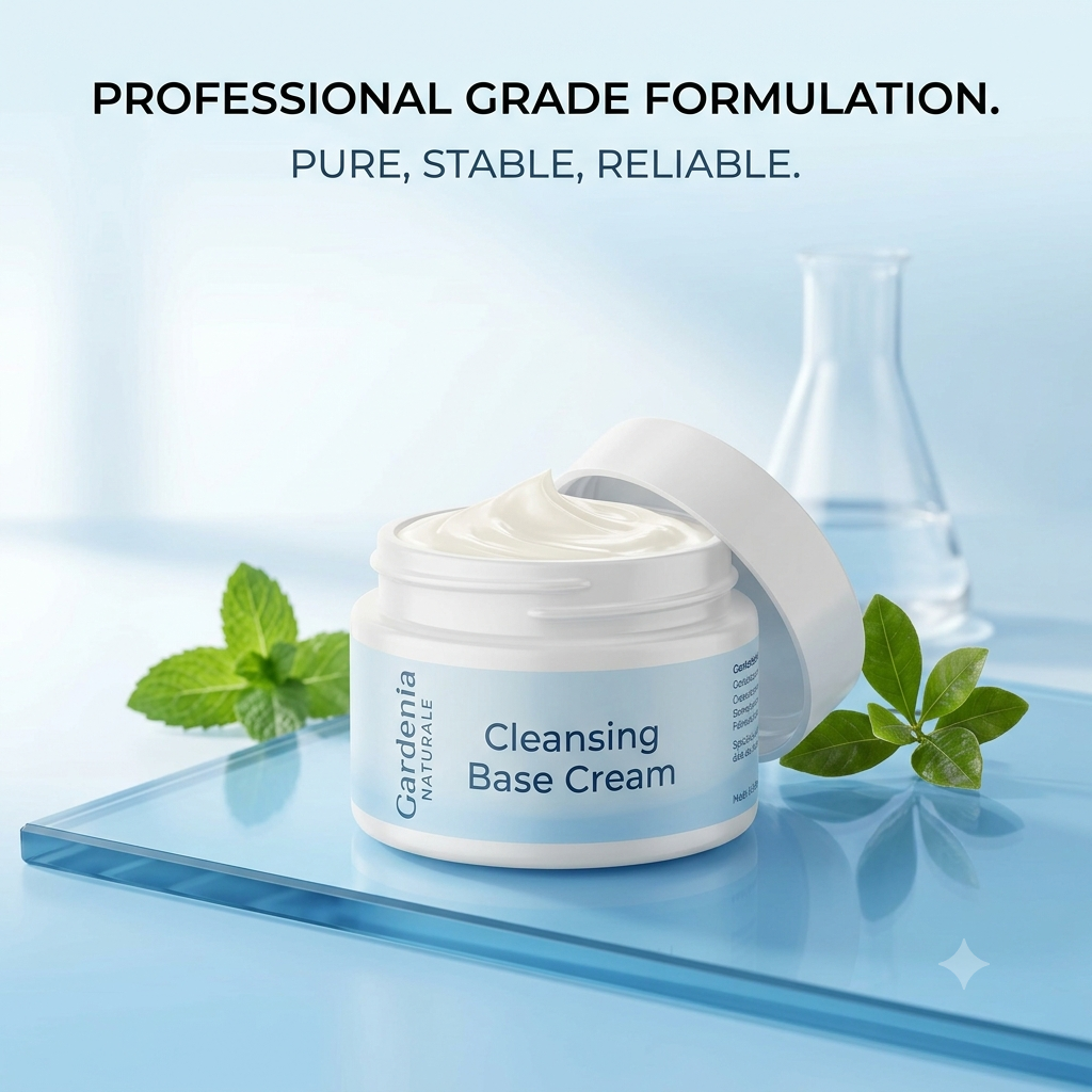 Cleansing Base Cream Light Natural Cleanser Base for All Skin Types - Unscented natural cosmetic base cream for skincare formulations