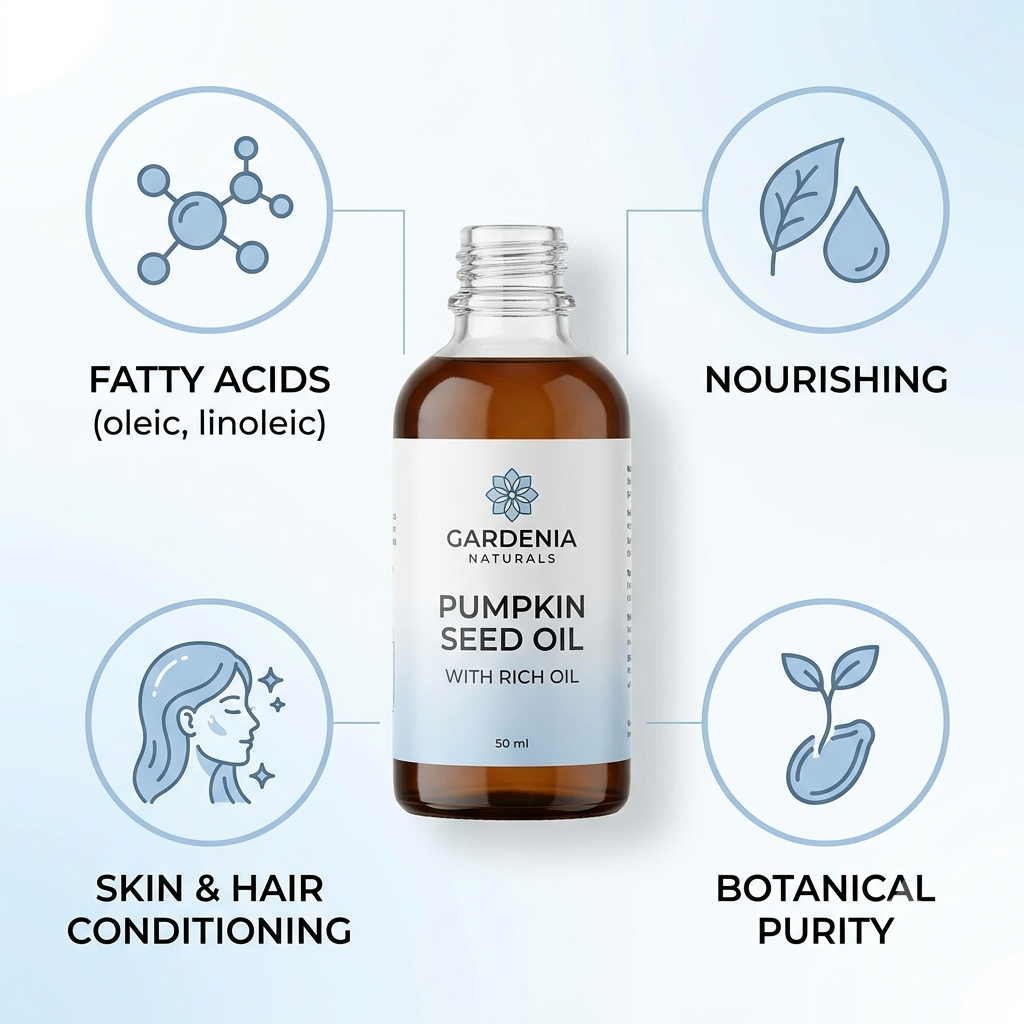 Pumpkin Seed Oil (Cucurbita pepo) – Vitamin-Rich Pumpkin Seed Oil for Scalp Health & Skin Tone