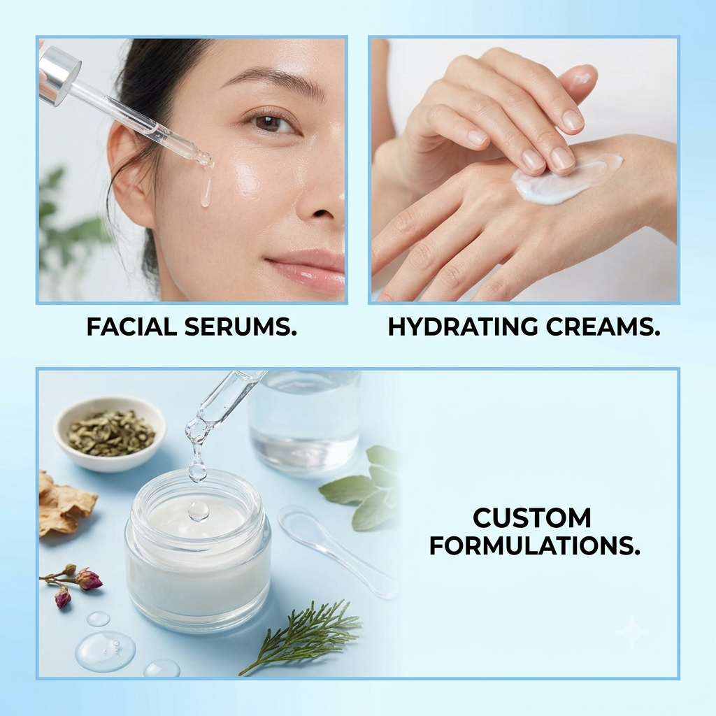 Hyaluronic Acid Hyaluronsan HALQ Intense Hydration Active for AntiAging Serums - Natural ingredient for professional and DIY cosmetic use